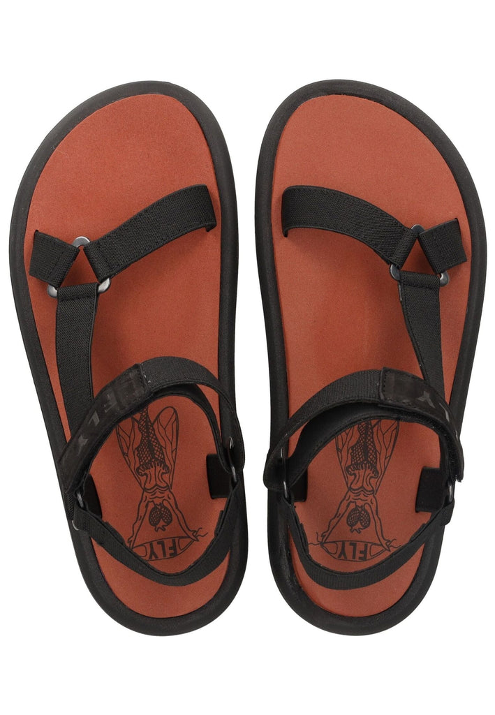 FLY London Sandalen Leder Schwarz