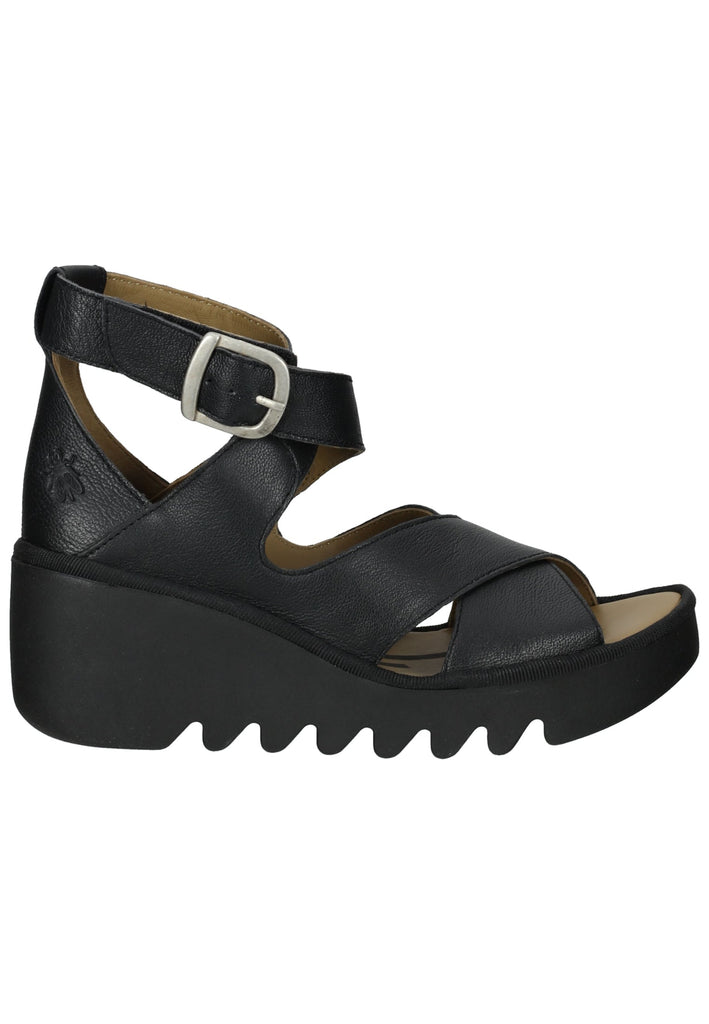 FLY London Sandalen Leder Schwarz