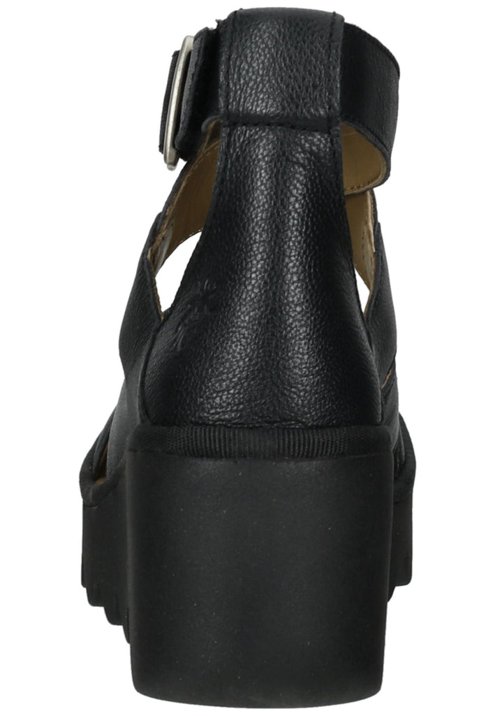 FLY London Sandalen Leder Schwarz