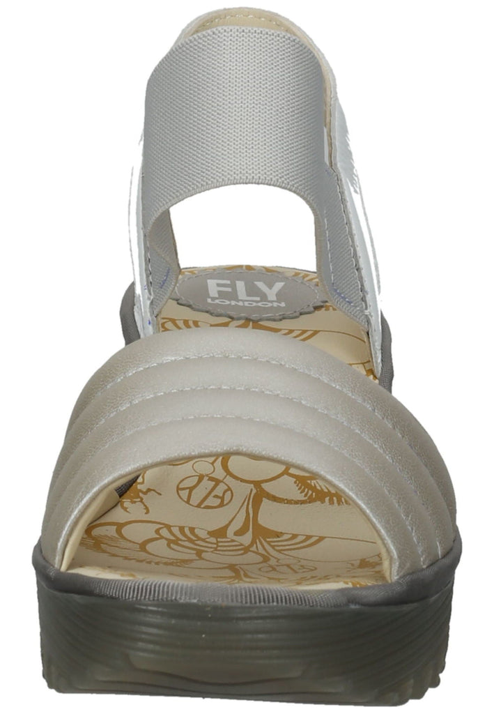 FLY London Sandalen Leder Silber/Weiß