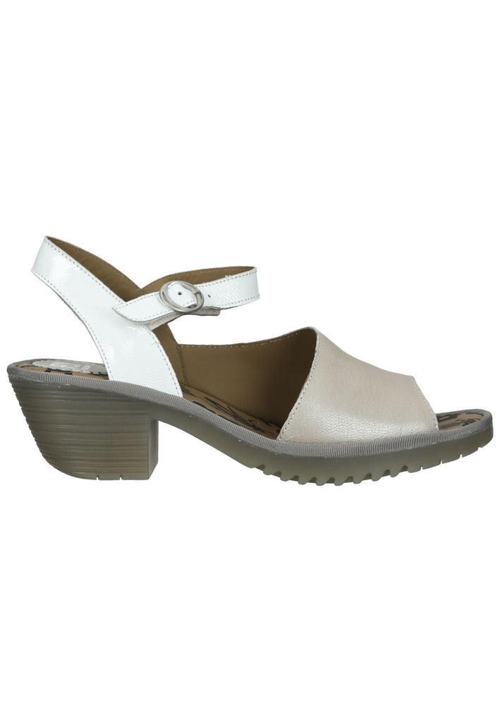 FLY London Sandalen Leder Silber/Weiß