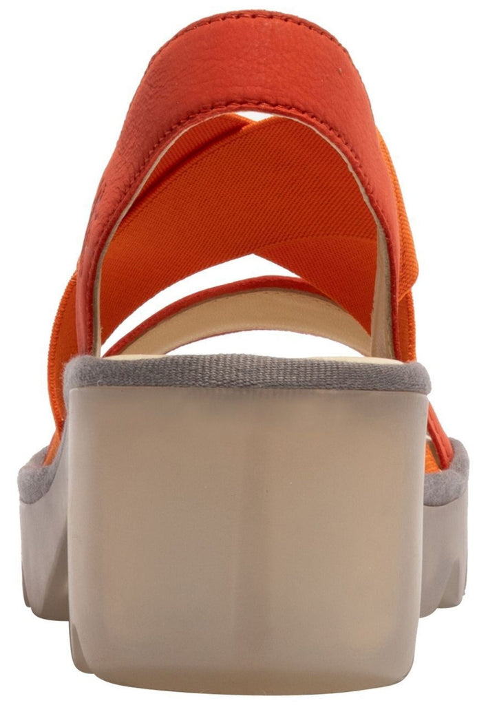 FLY London Sandalen Leder/Textil Orange