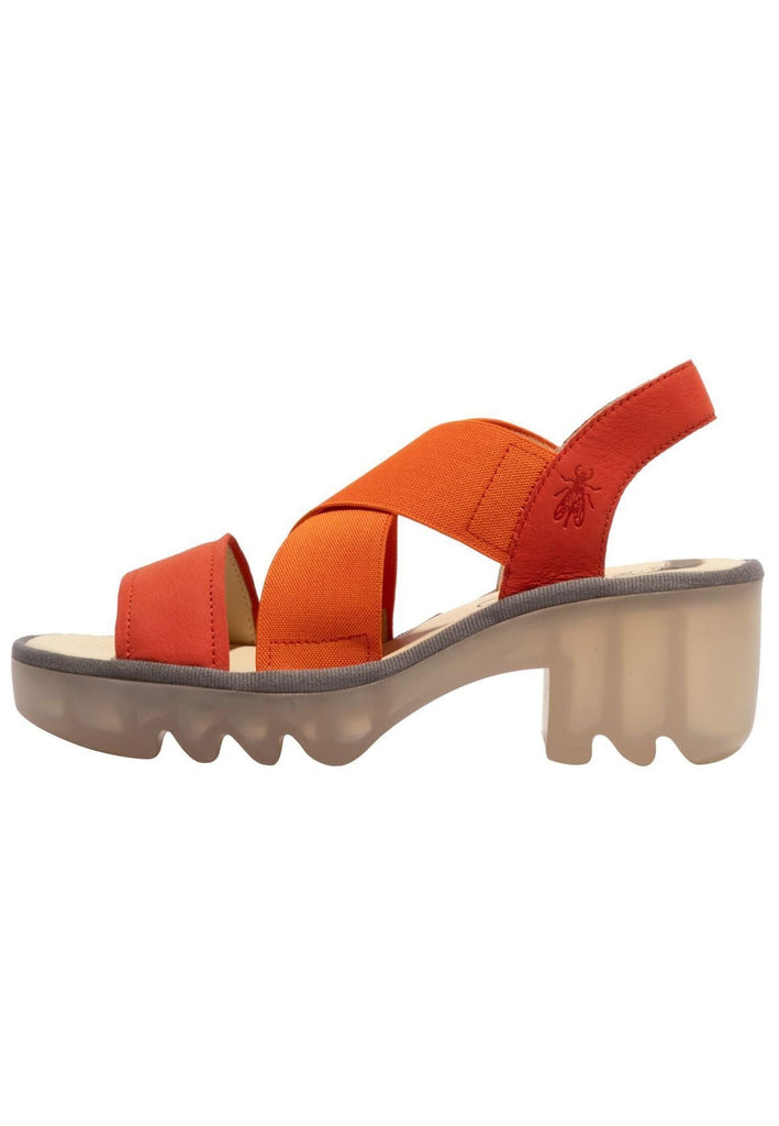 FLY London Sandalen Leder/Textil Orange