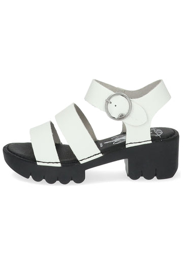 FLY London Sandalen Leder Weiß
