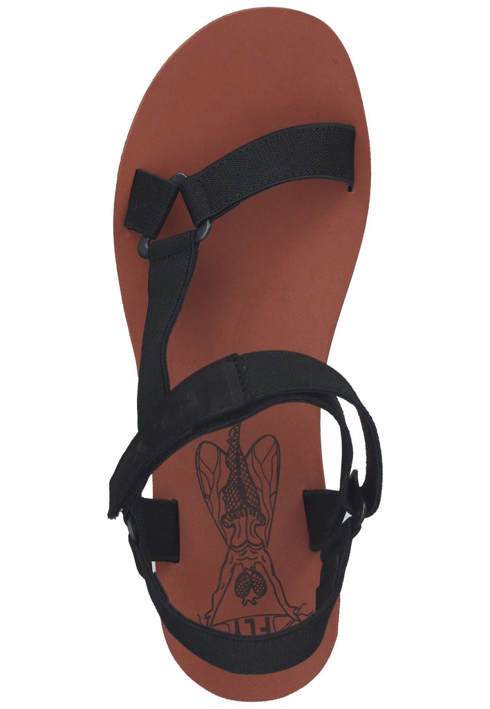 FLY London Sandalen Textil Schwarz