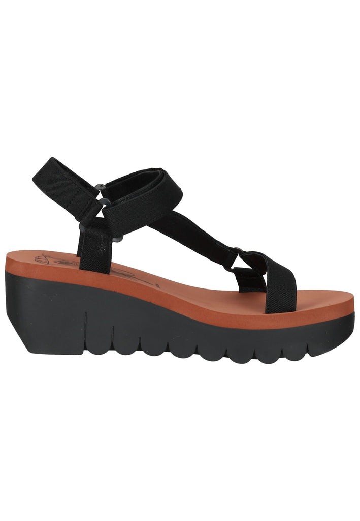 FLY London Sandalen Textil Schwarz