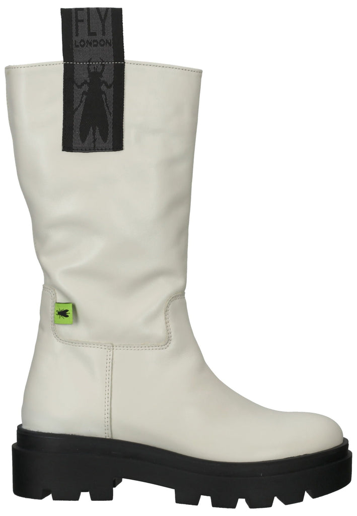 FLY London Stiefel Leder Weiß
