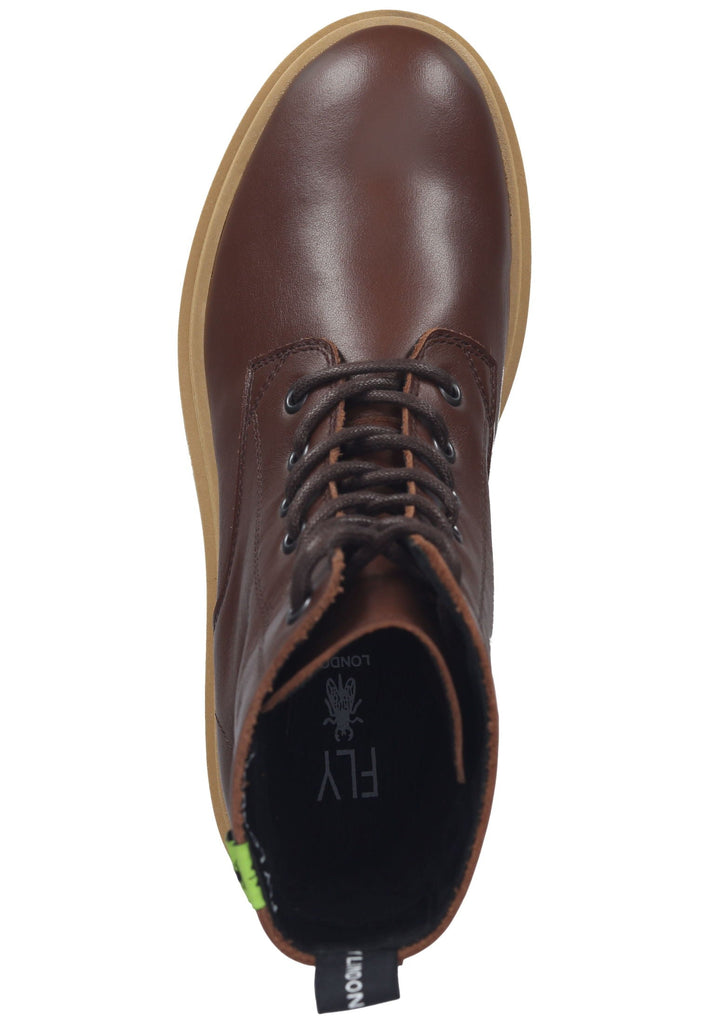 FLY London Stiefelette Leder Chocolate