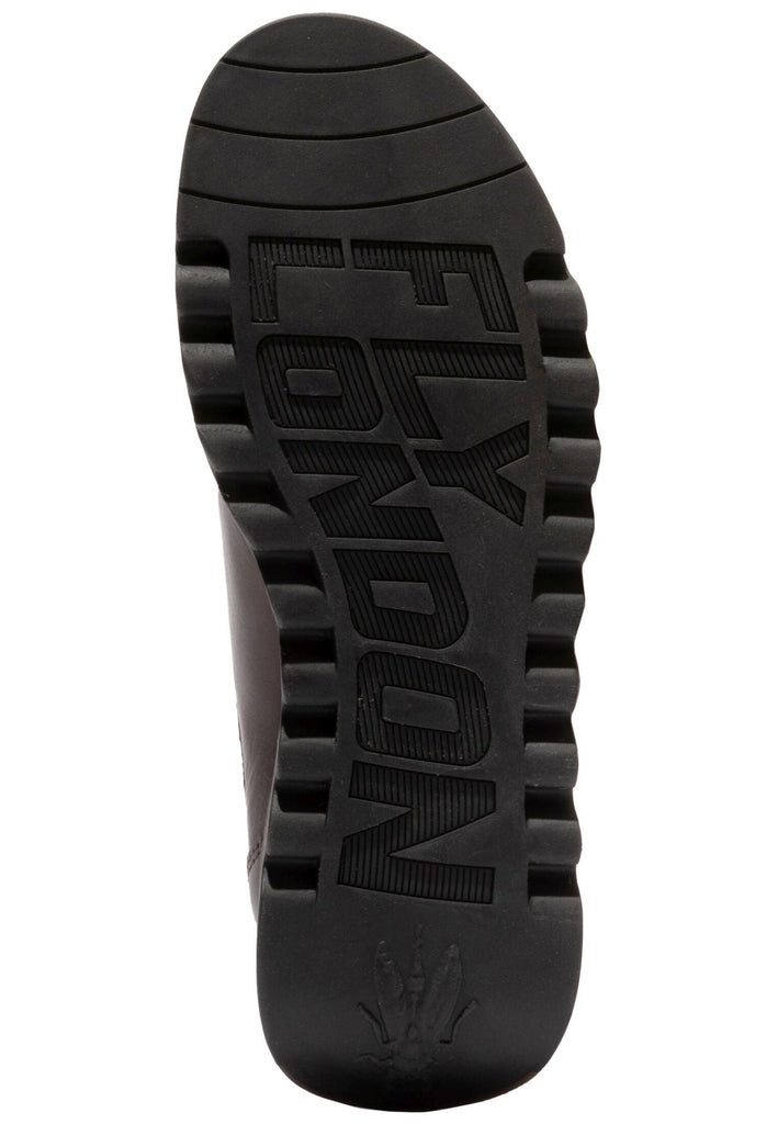 FLY London Stiefelette Leder Dunkelbraun