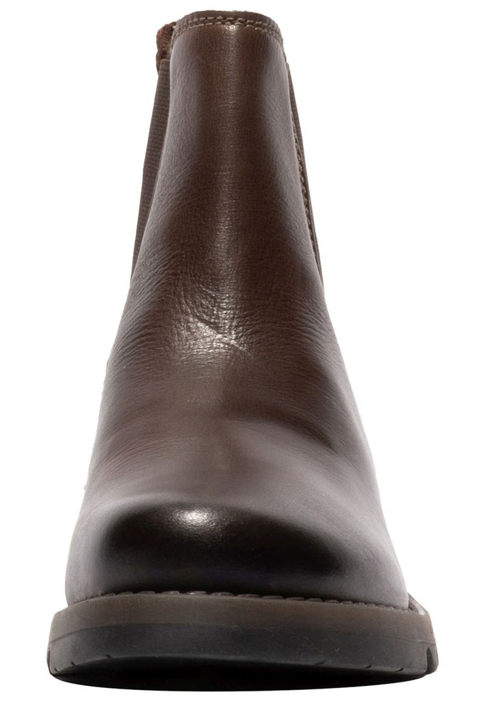 FLY London Stiefelette Leder Dunkelbraun