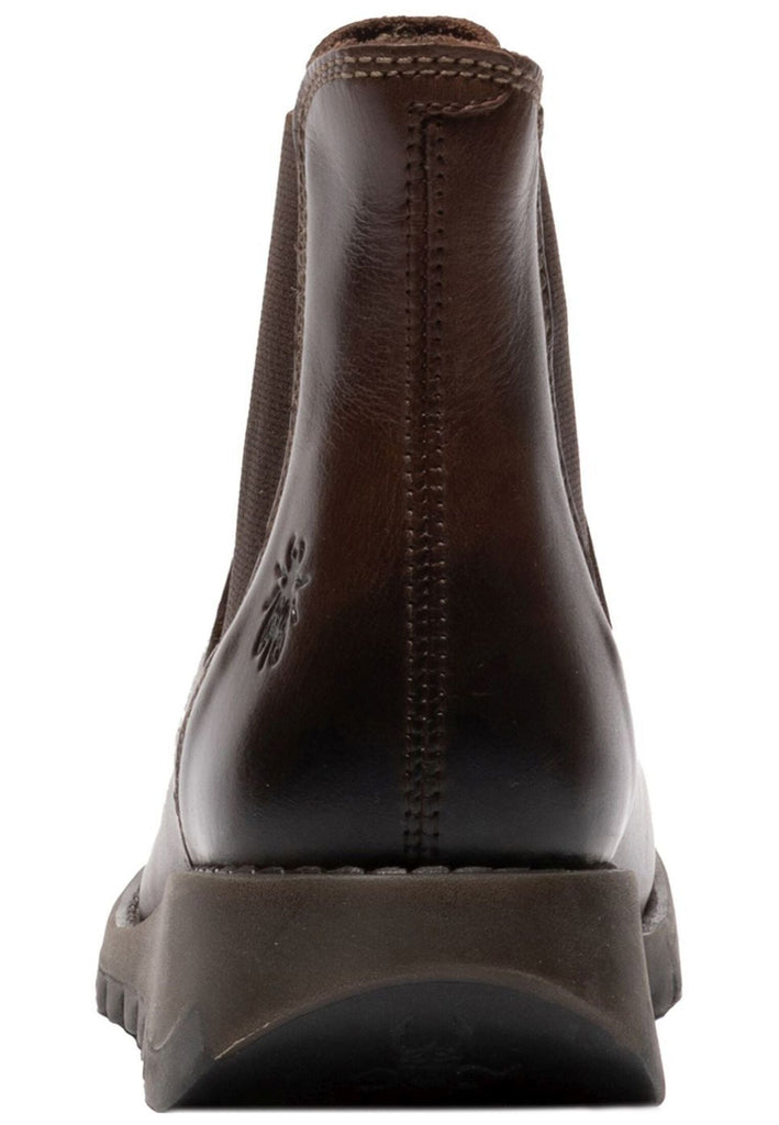 FLY London Stiefelette Leder Dunkelbraun