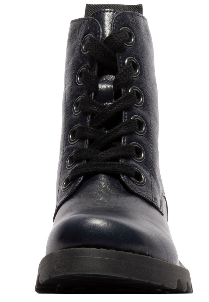 FLY London Stiefelette Leder Navy