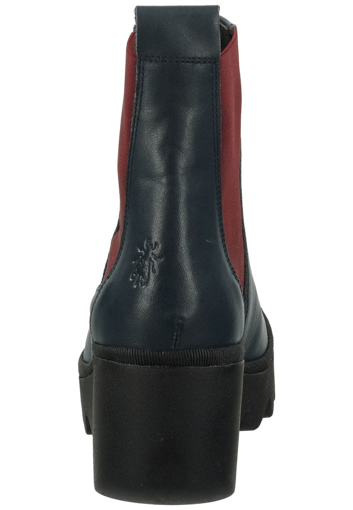 FLY London Stiefelette Leder Navy