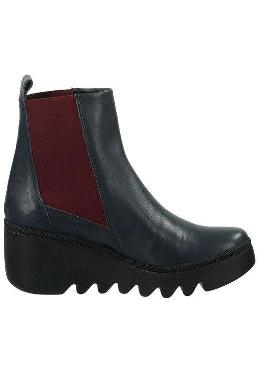 FLY London Stiefelette Leder Navy