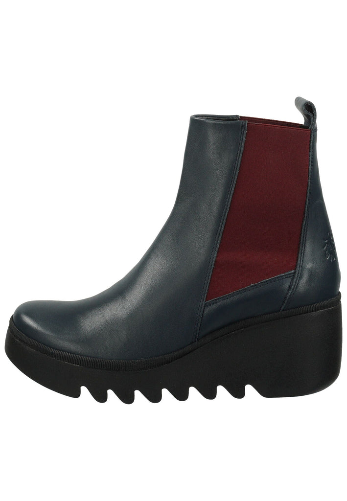 FLY London Stiefelette Leder Navy