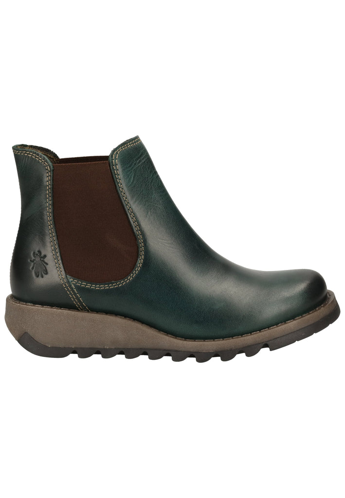 FLY London Stiefelette Leder Petrol