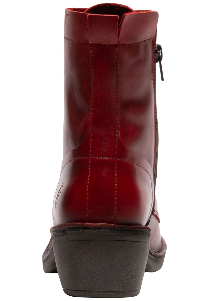 FLY London Stiefelette Leder Rot
