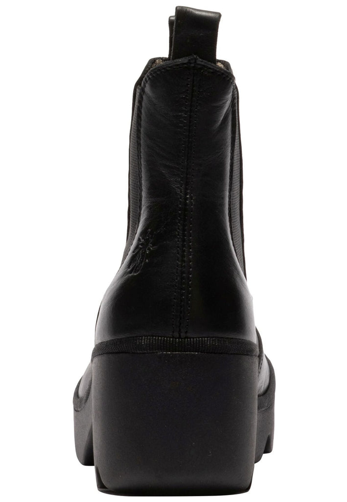 FLY London Stiefelette Leder Schwarz