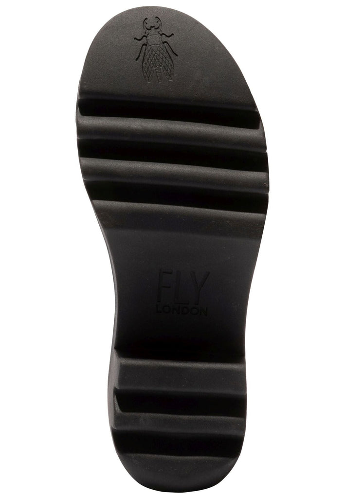 FLY London Stiefelette Leder Schwarz