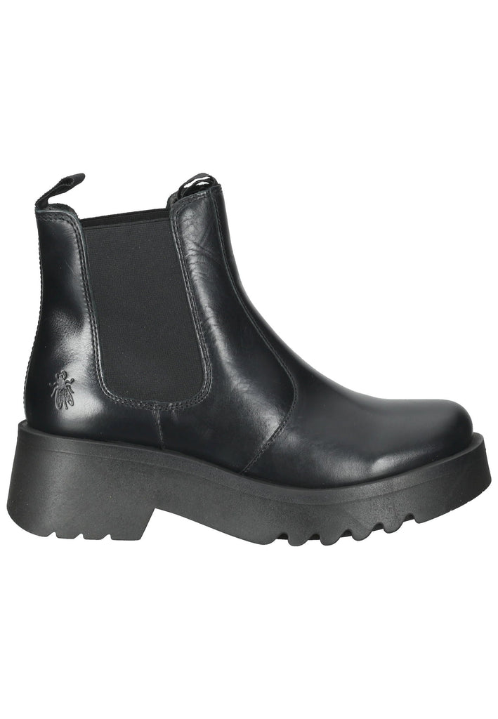 FLY London Stiefelette Leder Schwarz