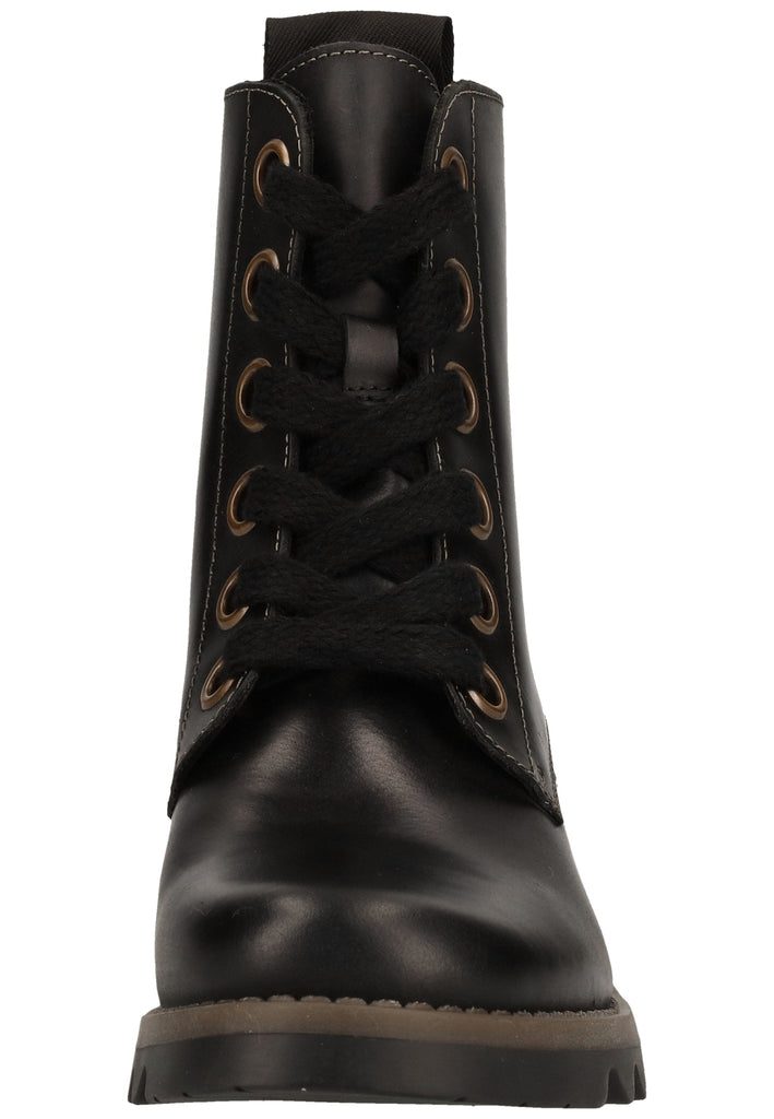 FLY London Stiefelette Leder Schwarz