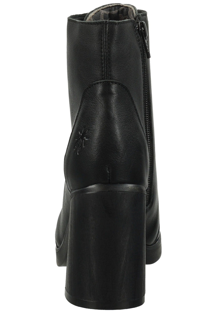 FLY London Stiefelette Leder Schwarz