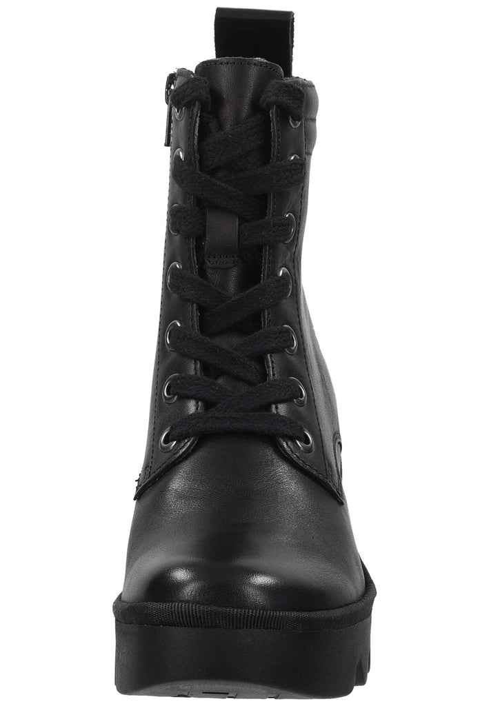 FLY London Stiefelette Leder Schwarz Warmfutter