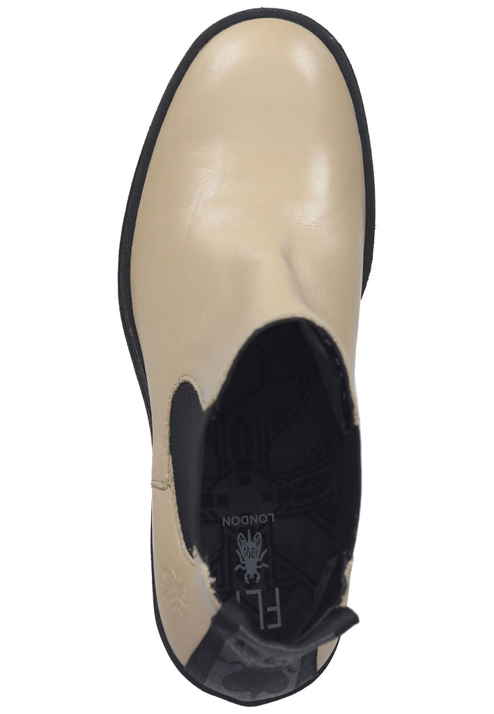 FLY London Stiefelette Leder/Textil Beige
