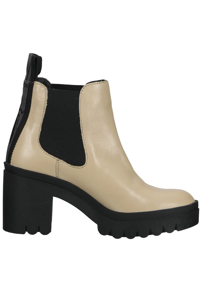 FLY London Stiefelette Leder/Textil Beige