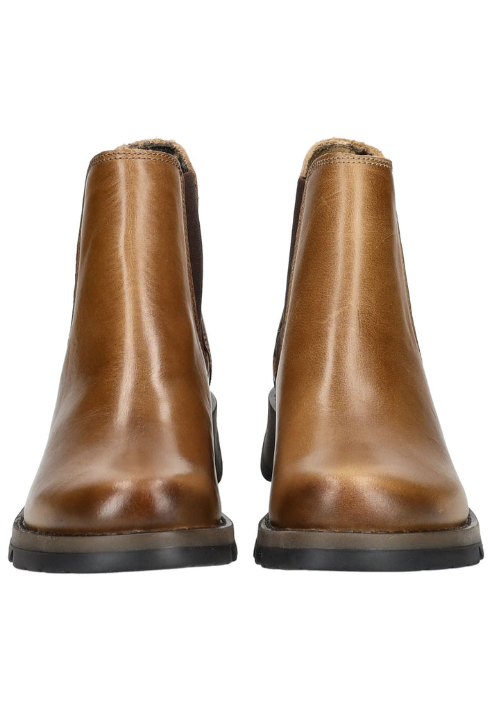 FLY London Stiefelette Leder/Textil Camel