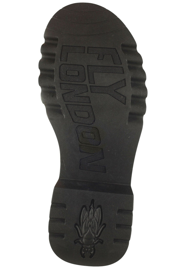 FLY London Stiefelette Leder/Textil Oliv Warmfutter