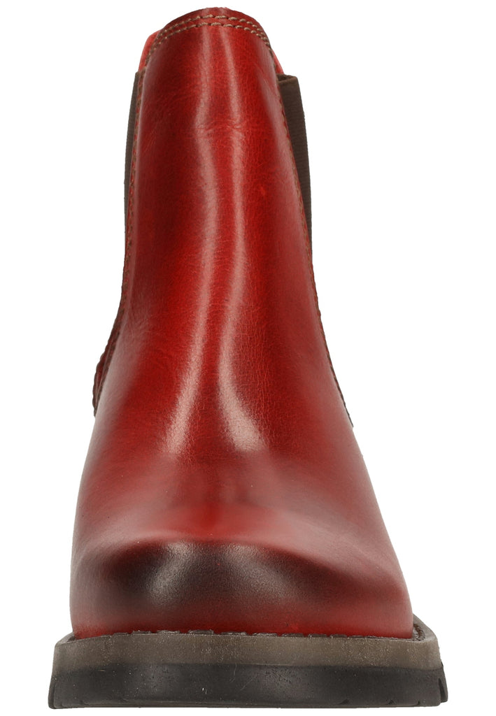 FLY London Stiefelette Leder/Textil Rot