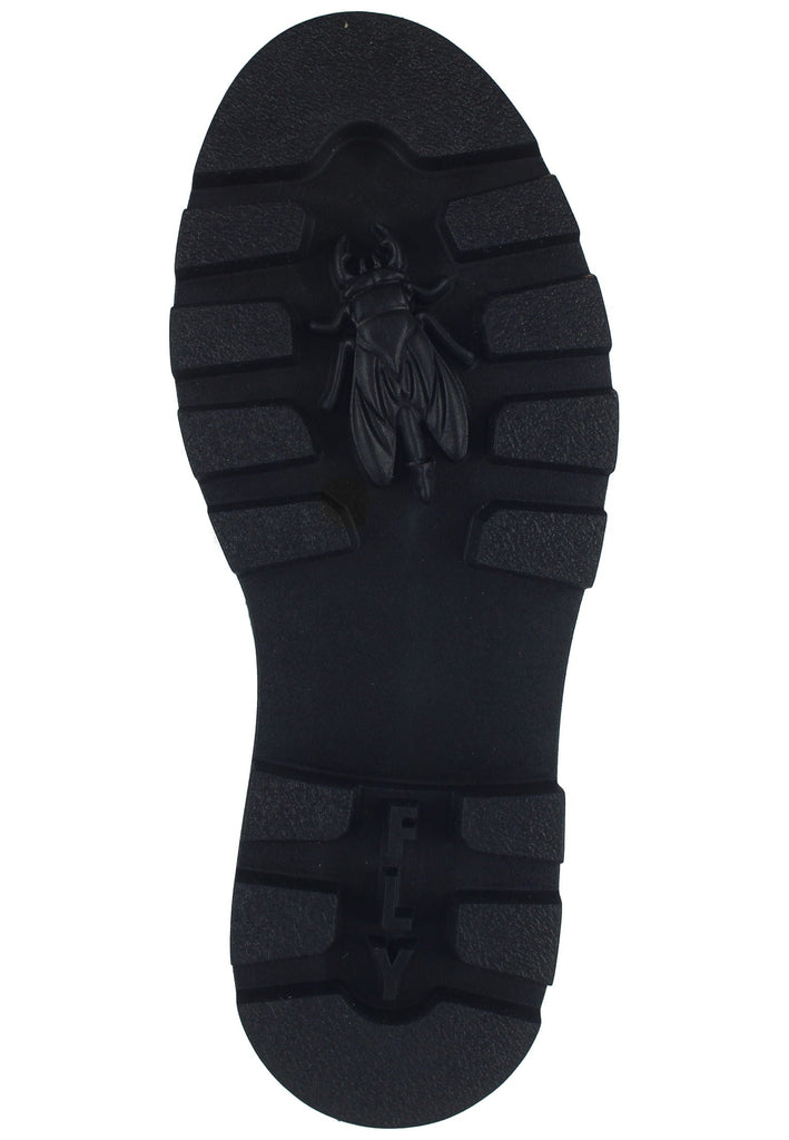 FLY London Stiefelette Leder/Textil Schwarz