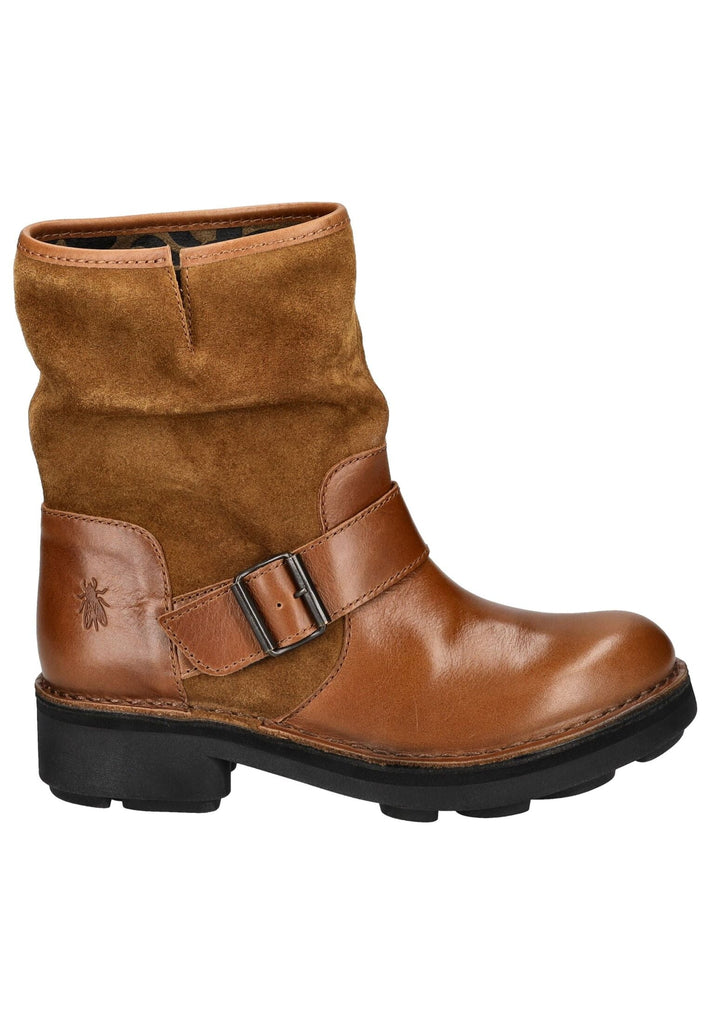 FLY London Stiefelette Leder Tobacco