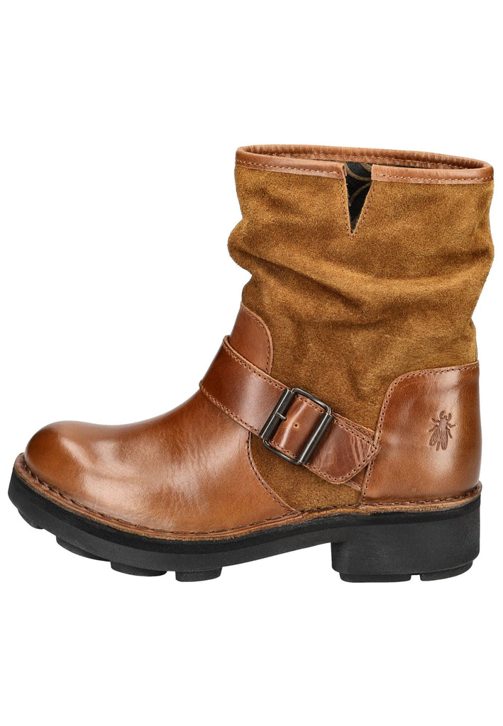 FLY London Stiefelette Leder Tobacco