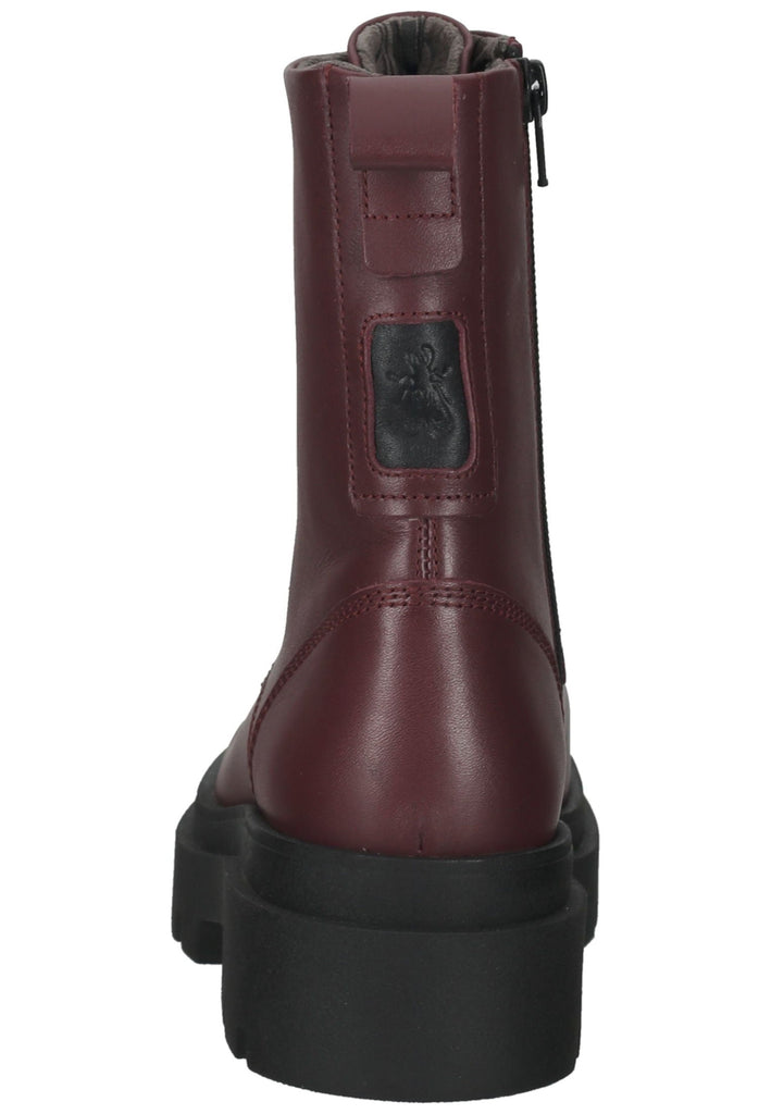 FLY London Stiefelette Leder Wine
