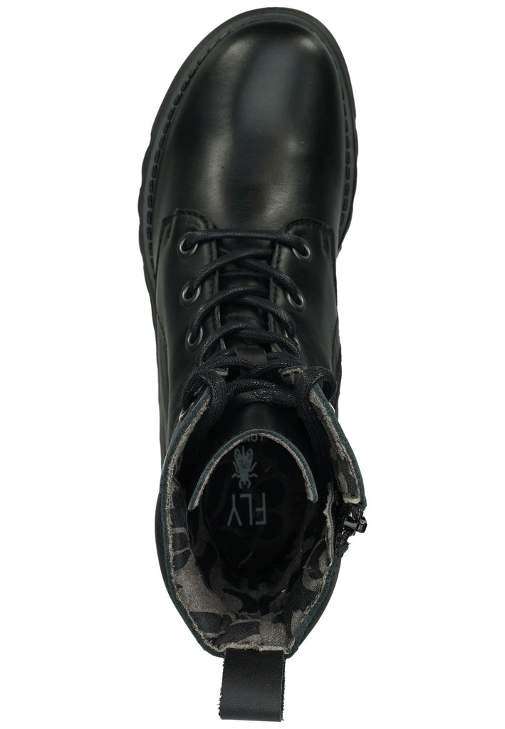 FLY London Stiefelette Lederimitat Schwarz