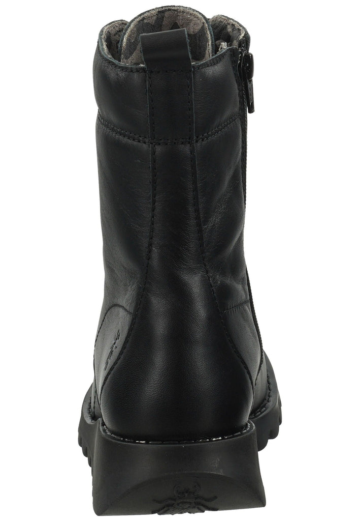 FLY London Stiefelette Lederimitat Schwarz