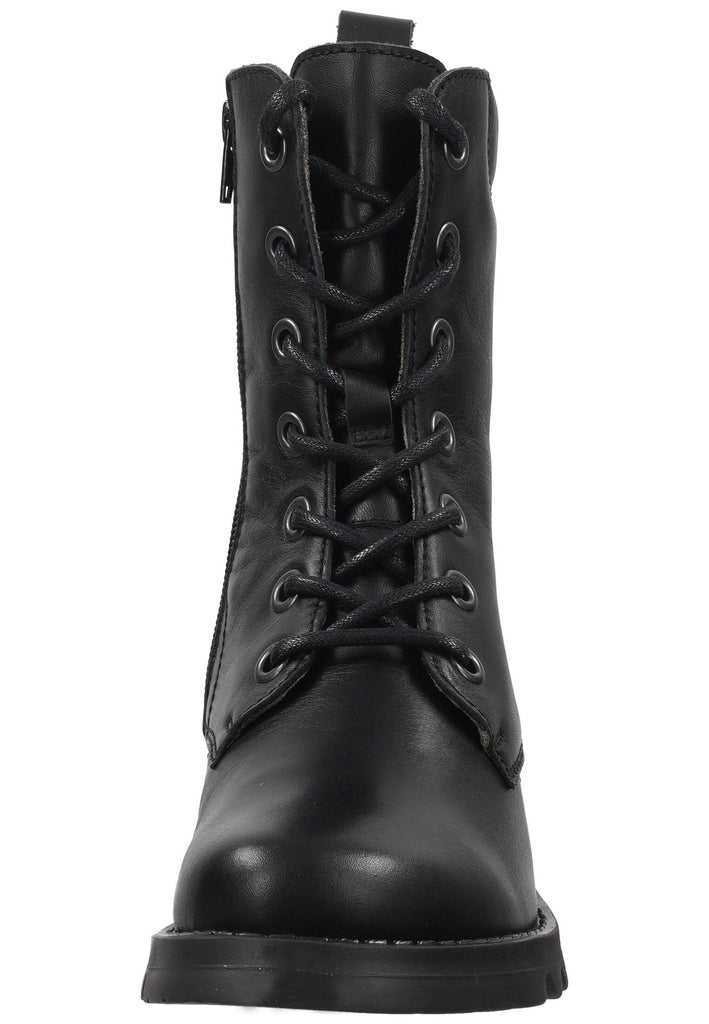 FLY London Stiefelette Lederimitat Schwarz