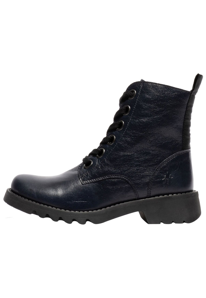 Stiefeletten FLY London Stiefelette Leder Navy