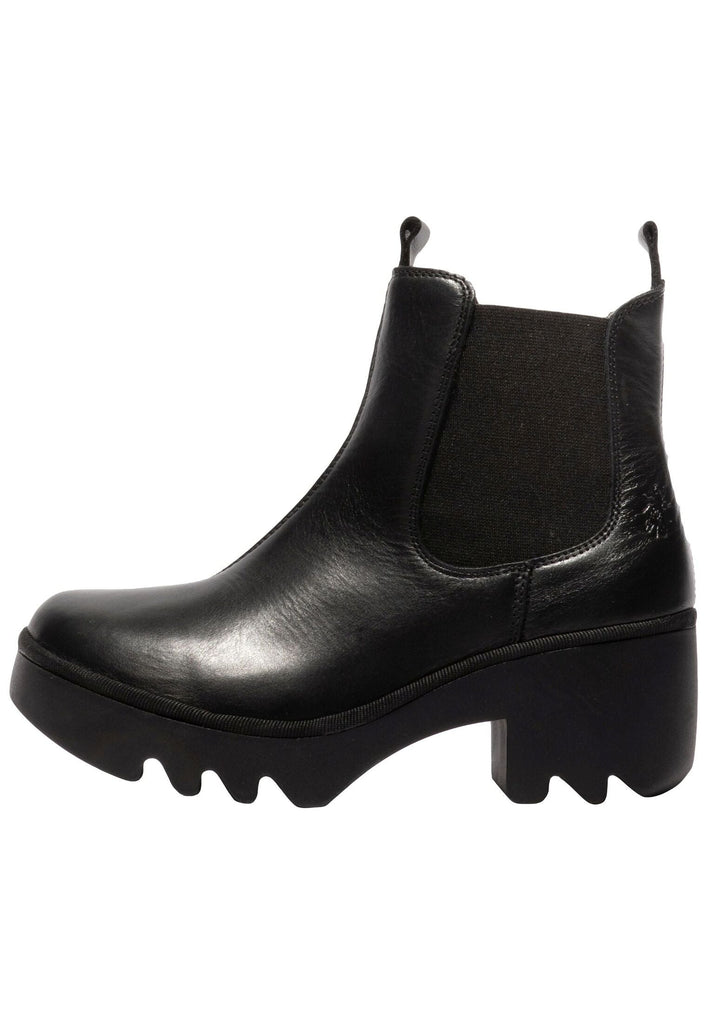 Stiefeletten FLY London Stiefelette Leder Schwarz