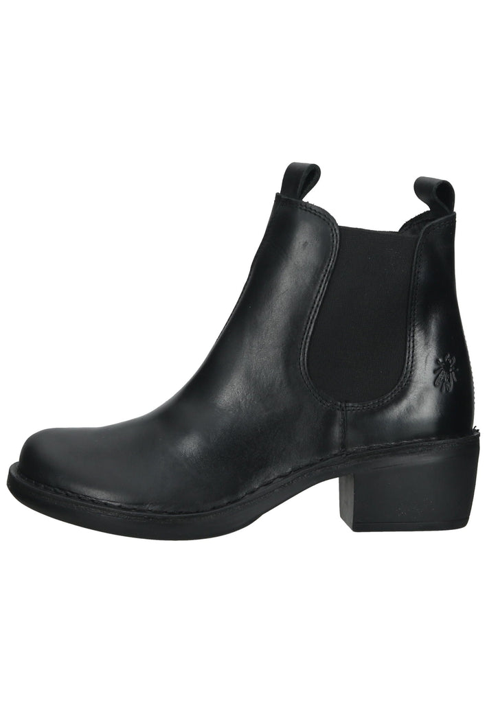 Stiefeletten FLY London Stiefelette Leder Schwarz