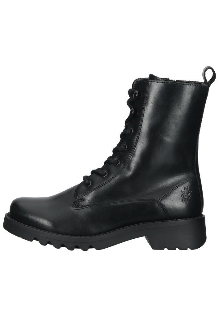 Stiefeletten FLY London Stiefelette Leder Schwarz