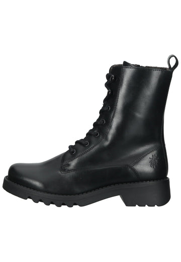Stiefeletten FLY London Stiefelette Leder Schwarz
