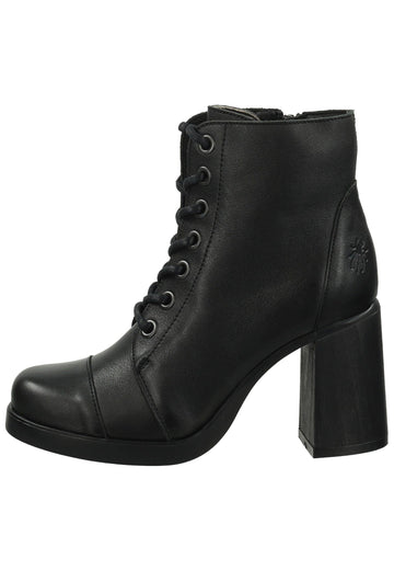Stiefeletten FLY London Stiefelette Leder Schwarz