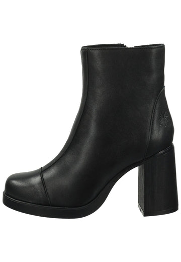 Stiefeletten FLY London Stiefelette Leder Schwarz