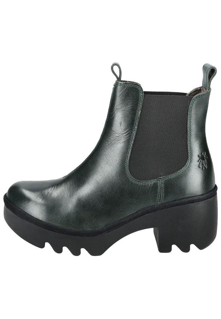 Stiefeletten FLY London Stiefelette Leder/Textil Petrol