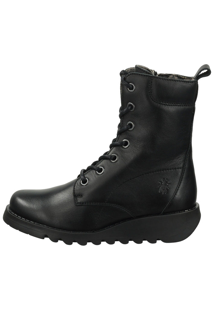 Stiefeletten FLY London Stiefelette Lederimitat Schwarz
