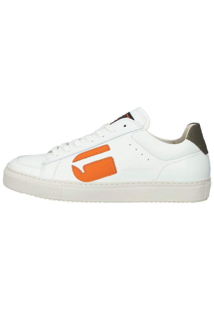 Sneaker G-Star Sneaker Leder Weiß/Orange