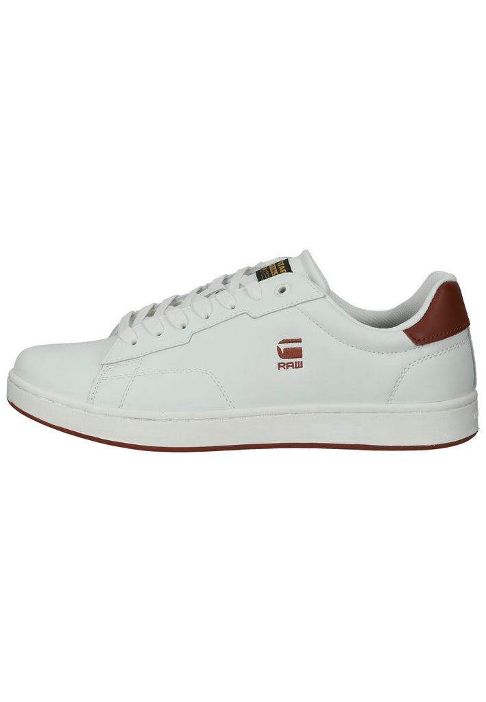 Sneaker G-Star Sneaker Lederimitat Weiß/Orange